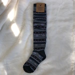 American Eagle over the knee print socks one size